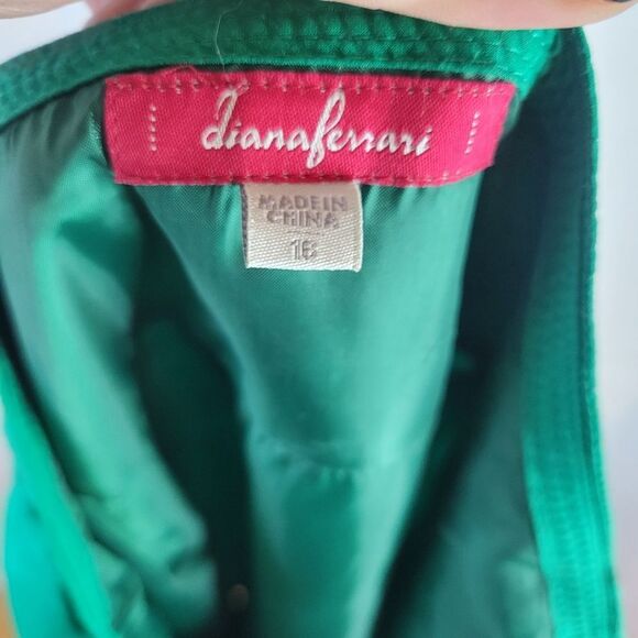 Diana Ferrari Green Ruffled A-Line Midi Skirt - Picture 6 of 8